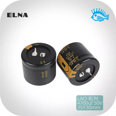 ELNA LAO Series 4700uf 50v For Audio Fever Electrolytic Capacitor 35*30mm • $8.63