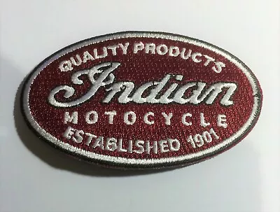 Indian Motorcycle Products Sew/Iron On Cloth Patch Bike Embroidered 5 X 8 Cm • $10