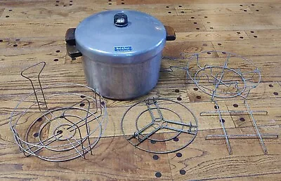 Vintage Maid Of Honor 16 QT. Heavy Cast Aluminum Pressure Canner W/ Canning Rack • $49.50