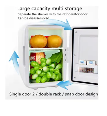 12V 4L Portable Travel Car Boat Electric Mini Fridge Refrigerator Cooler Warmer • £39.99