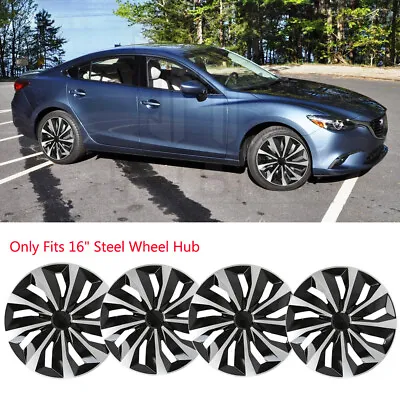 Set Of 4 For Mazda 6 And 3 2003-2016 16  Wheel Covers Full Rim Snap On Hub Caps • $85.55