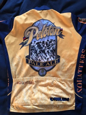 $25 • Buy Peloton Pale Ale Jersey Pearl Izumi Jersey Large Cycling Bike Shirt Yellow Beer