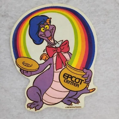 VTG Figment 1982 Walt Disney World Theme Parks EPCOT Center Felt Pennant Retro • $48.88