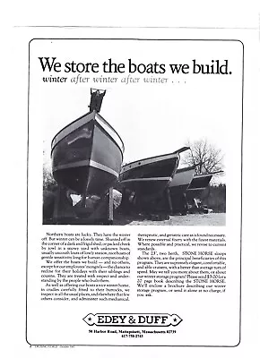 1982 Edey & Duff Stone Horse 23 Sloop Sailboat Yacht Boat Ad • $7.99