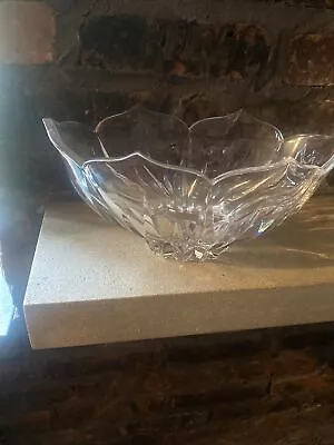 Gorham Crystal Lotus 11 Inch Oval Crystal Bowl*Gorgeous* • $25