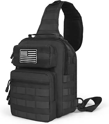 Tactical Sling Bag Backpack Military Sling Pack EDC Crossbody Chest Bag For Men • $21.99