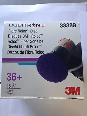 3M Cubitron II Fibre Roloc Disc 3  36+ Grit : 33389 • $34.95