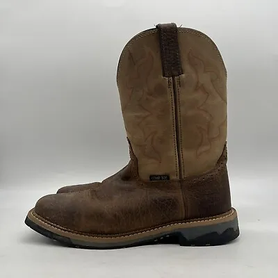 Justin Carbide Steel Toe Work Boot Brown Men's Size 11 EE • $55