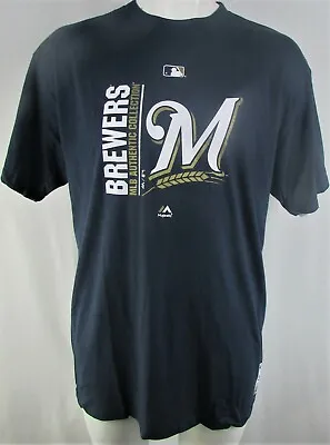 Milwaukee Brewers MLB Majestic Authentic Collection Men's Big & Tall T-Shirt • $22.98