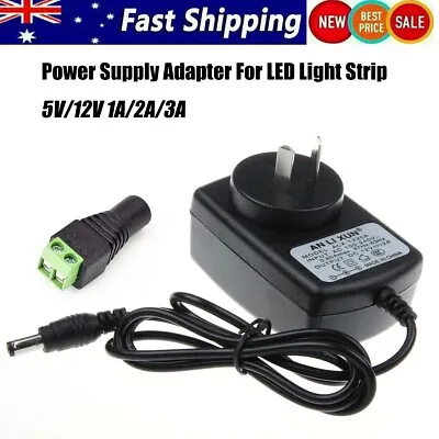 $7.99 • Buy Power Supply Adapter Converter Charge For LED Output DC 5V/12V 1A 2A 3A AU Plug