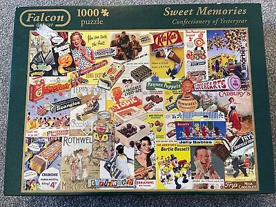 Falcon Sweet Memories Confectionery Of Yesteryear 1000 Piece Jigsaw Puzzle • £1.99