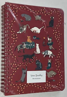 Vera Bradley Mini Notebook With Interior Pocket Holiday Cats #24361-X63 NWT • $16.50