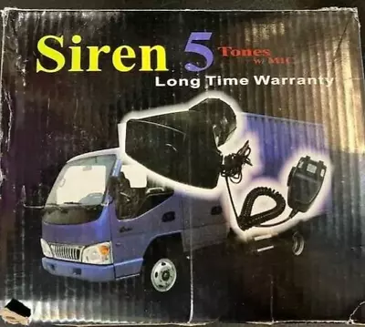 Siren 5 Tones With Mic • $19.99