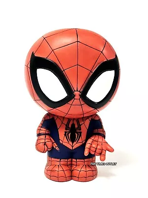 Spider Man 8  Coin Bank PVC Plastic Marvel Chibi Style Super Hero Piggy Bank New • $24.95