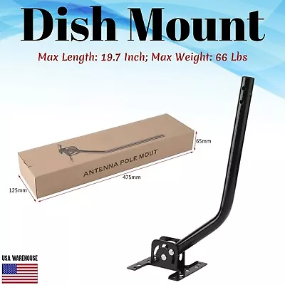 Adjustable J Pole Mount For Outdoor HDTV DirectTV Satellite Dish Antenna Base • $18.50