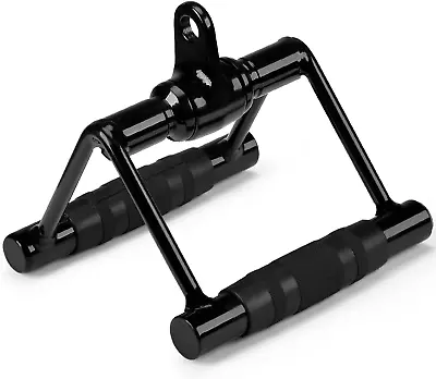 Double D Row Handle Straight Bar 980LBS Cable Machine Accessories Attachment L • $32.88