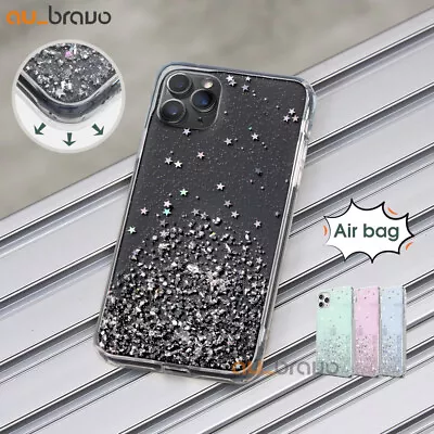 $8.50 • Buy Glitter Shockproof Slim Case Cover For Apple IPhone 14 Pro Max 13 12 11 XS XR 8