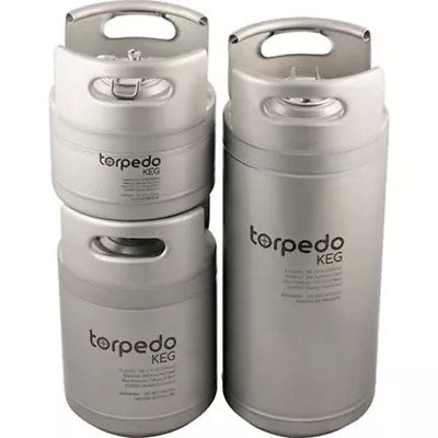 Slimline Torpedo Ball LockStackable Corny Kegs 1.52.55 Gallon Available • $99.99