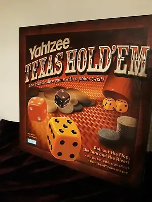 Complete Yahtzee Texas Hold Em Dice Game Poker Card Player Parker Brothers Excel • $12.99