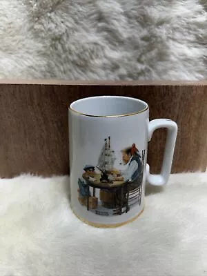 Vintage 1985 Norman Rockwell Museum  For A Good Boy   Coffee Tea Mug Cup • $14.99