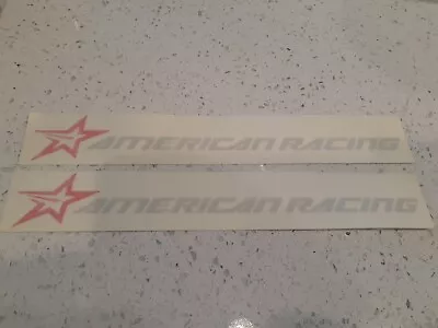 American Racing 2 Original Vintage Wheel Window Decal Sticker Torque Thrust HTF • $12.54