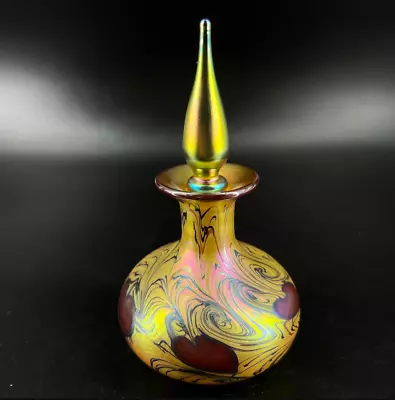 Lundberg Studios Van Gogh Gold Hearts Perfume Bottle • $345