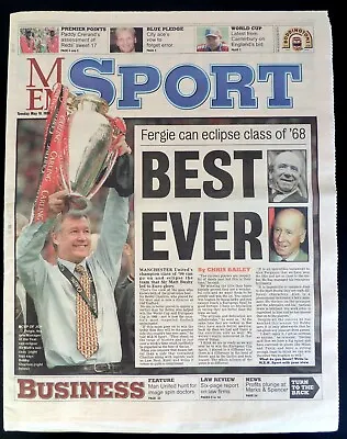 MEN Sport  Sir Alex Ferguson Premiership Manager Of The Year    18-5-1999 • £4.95