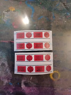 Dinky 360 Space 1999 LATE EAGLE Freighter Radioactive Drum Reproduction Stickers • $5