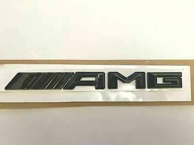 Gloss Black AMG Letters Trunk Emblem Badge Sticker For Mercedes Benz AMG • $14.96