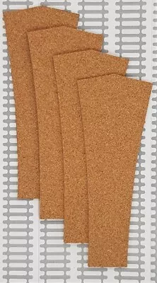 OO Gauge Cork Track Pre-cut - Curve For Y Point X 4 For Hornby R628 • £5