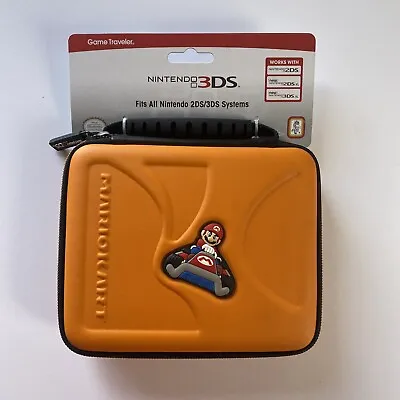 Mario Kart Nintendo 3DS Hard Shell Travel Case (2019) Orange Carry Bag New • $54