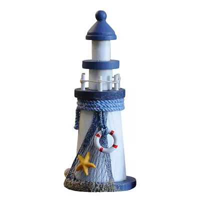  Party Decoration Lighthouse Model Mini Resin Figurines For Home Office Desk • £10.38