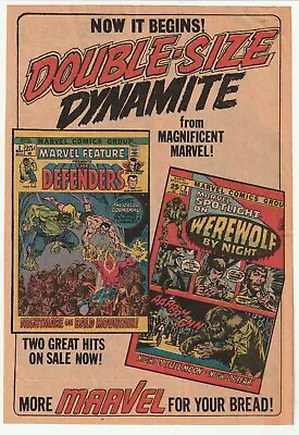 Original 1972 Comic Book Promo Ad Marvel Spotlight #2 1st App Werewolf By Night • $9.99