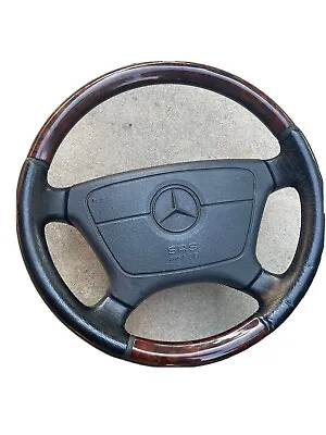 ￼ Genuine Mercedes Burlwood Steering Wheel (W210) • $400