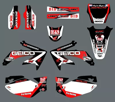 GRAPHICS DECALS STICKERS FULL KIT Kit For Honda CRF 450R 2005-2008 2006 2007 • $73.51