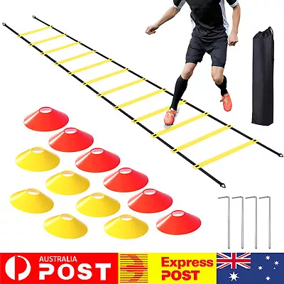 6M 12 Rungs Speed Agility Ladder Fitness Training Ladder Soccer Sports Footwork • $16.79