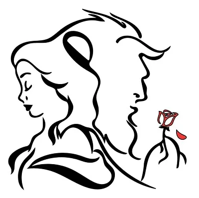 Disney Beauty And Beast Belle Vinyl Window Car Decal/Sticker • $6.50