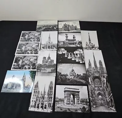 Vtg 1950's Paris France Post Card LOT B&W Yvon Editions D'Art POSTCARD Lot Of 16 • $13.49