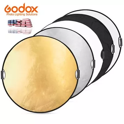 US 43  5 In 1 Handheld Light Foldable Disc Photograph Studio Reflector 43.3 Inch • $19.73