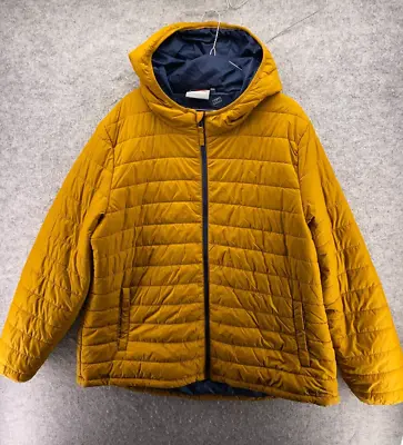 £14.99 • Buy Peter Storm Womens UK 22 Yellow Puffer Jacket Full Zip Hooded Outdoors EU48 NWOT