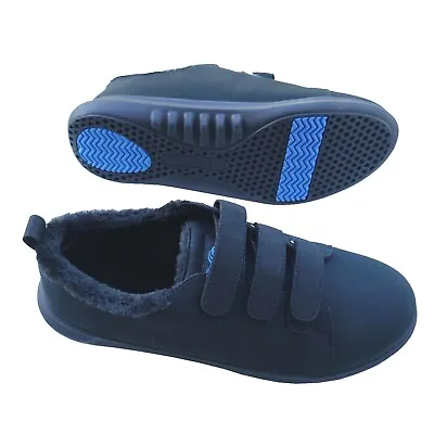 Men’s Orthopaedic Shoes Slippers Trainers Arch Support Plantar Fasciitis Black • £27.99