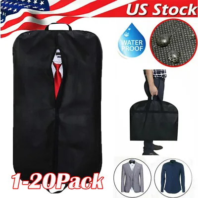 1-20Pack Large Travel Garment Bag Suit Cover Dress Storage Foldable Carrier Bag • $6.99