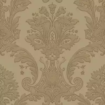 Belgravia Amara Damask Heavyweight Textured Vinyl Wallpaper Gold 7397 • £20.39