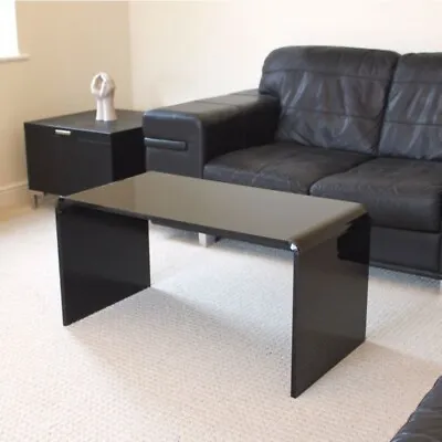 Hygienic Easy Clean Coffee Table Black Acrylic Plastic Coffee Table  • £169.50