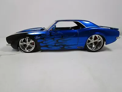 Jada 1/18 Bigtime Muscle Blue/black 1968 Chevy Camaro *read Description* • $85