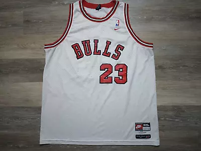 Michael Jordan Jersey Flight 8403 Nike 3XL Sewn NBA Basketball White Bulls Fan • $48.99