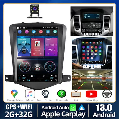 For Chevrolet Cruze 2009-2015 Android 13 Carplay Car Stereo Radio GPS Navi WIFI • $219