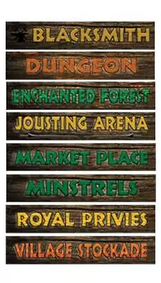 Medieval Sign Decorations - 61cm - Pack Of 8 • £6.49