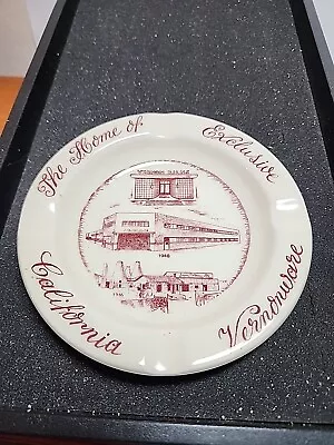 Vintage Vernon Kilns Souvenir Ashtray The Home Of Exclusive Vernonware Ca JRR8 • $12.95