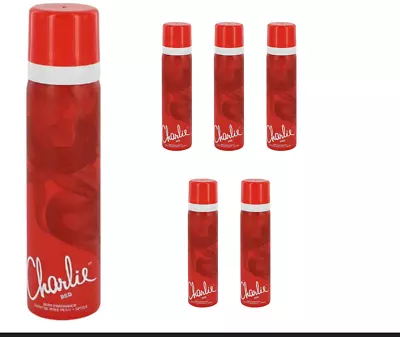 Revlon Charlie Red Body Spray 75ml X 6 • £10.80